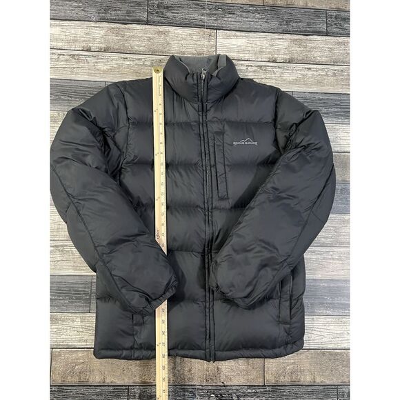 Eddie Bauer Quilted Puffer Jacket Men's S Premium Quality‎ Goose Down Black - Picture 1 of 6